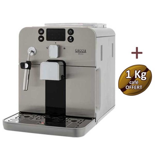 Brera Silver Gagnia RI9305/01 macchina da caffè automatica + 2 kg di caffè Offerto