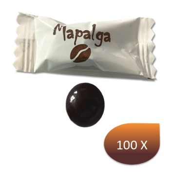 Grain of coffee coated with melting chocolate - MAPALGA