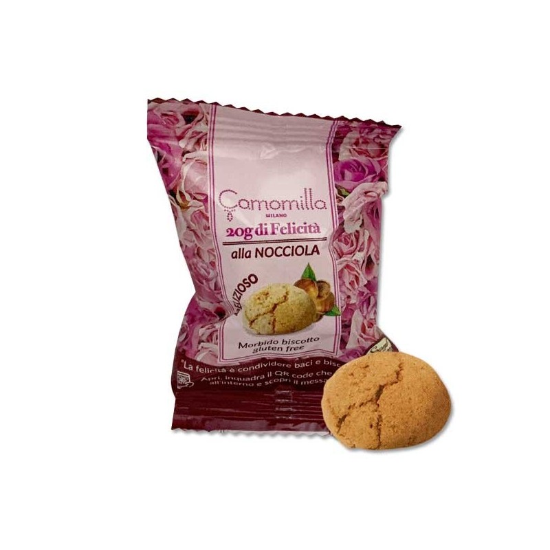 Biscuit moelleux à la noisette suremballé 20g - SOGNI E BISCOTTI
