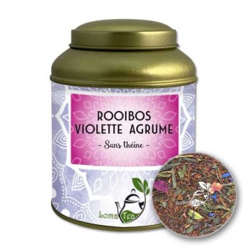 Rooibos VIOLETTE AGRUMES VRAC 100g - LOMATEA