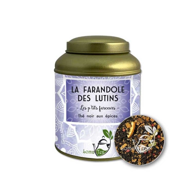 Thé noir FARANDOLE DES LUTINS VRAC 100g - LOMATEA