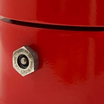 Cafetière italienne rouge / blanc 3 tasses TOUS FEUX ANG3INDXMASRED - ANGELINA MADE IN ITALY