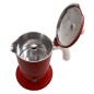 Cafetière italienne rouge / blanc 3 tasses TOUS FEUX ANG3INDXMASRED - ANGELINA MADE IN ITALY