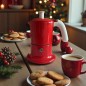 Cafetière italienne rouge / blanc 3 tasses TOUS FEUX ANG3INDXMASRED - ANGELINA MADE IN ITALY