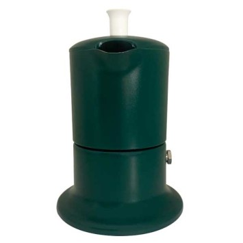 Cafetière italienne vert / blanc 3 tasses TOUS FEUX ANG3INDXMASGREEN - ANGELINA MADE IN ITALY