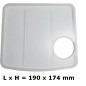 Couvercle de bac à grain transparent avec joint silicone 996530007467 / 421941216281 - GAGGIA SAECO