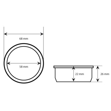 Filtre aveugle origine 58mm 421946510891 - GAGGIA