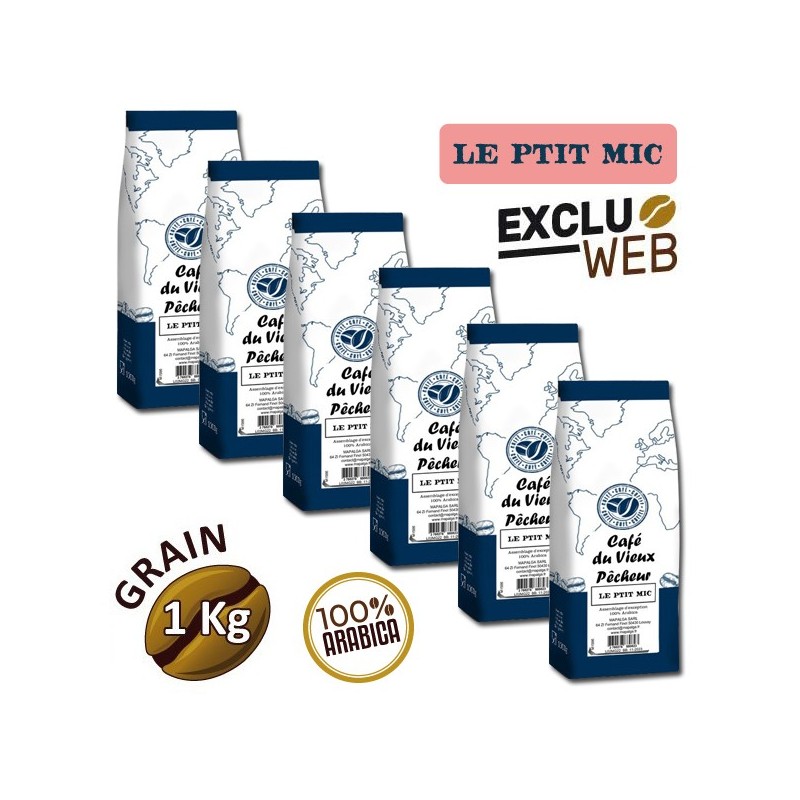Caramone di caffè il microfono Ptit 6 x 1 kg - Café du Vieux Fisherman