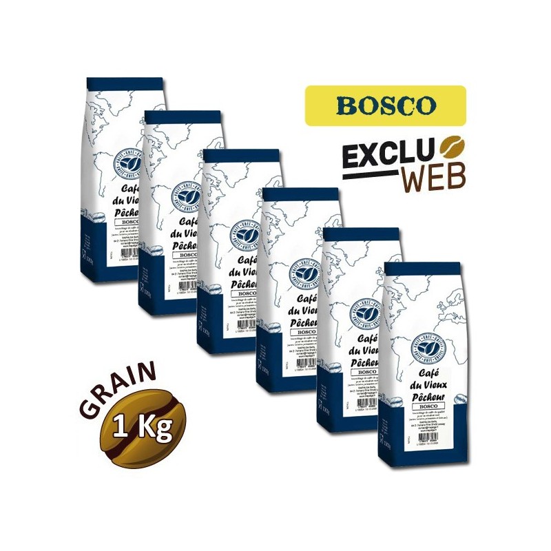 Bosco 6 x 1kg grain coffee - Café du Vieux fisherman
