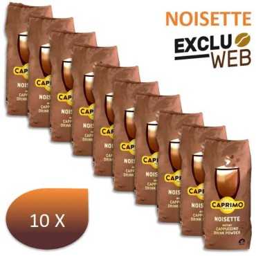 Pack x 10 Café cappuccino NOISETTE 1 Kg - CAPRIMO