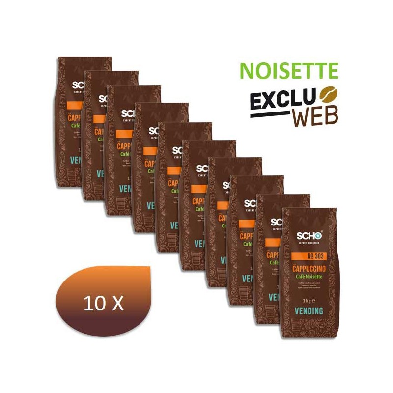 Pack X10 Chocolate Coffee Hazelnut N ° 303 Scho 1kg