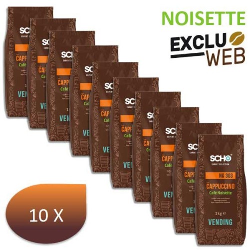 Pack x 10 Chocolat café NOISETTE N°303 1kg - SCHO