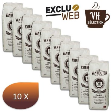 Pack X 10 Chocolate Drinking Van Houten VH Selection 16% Cocoa - 1 kg