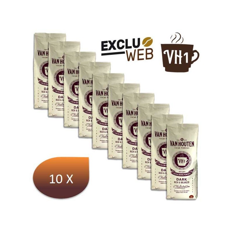 Pack x 10 Dream Dream Choco Drink Drink VH1 15% Cocoa - 1 kg - Van Houten