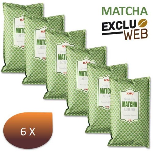 Pacchetto X 6 Matcha Green Tea Latte - 1,5 kg - Kav