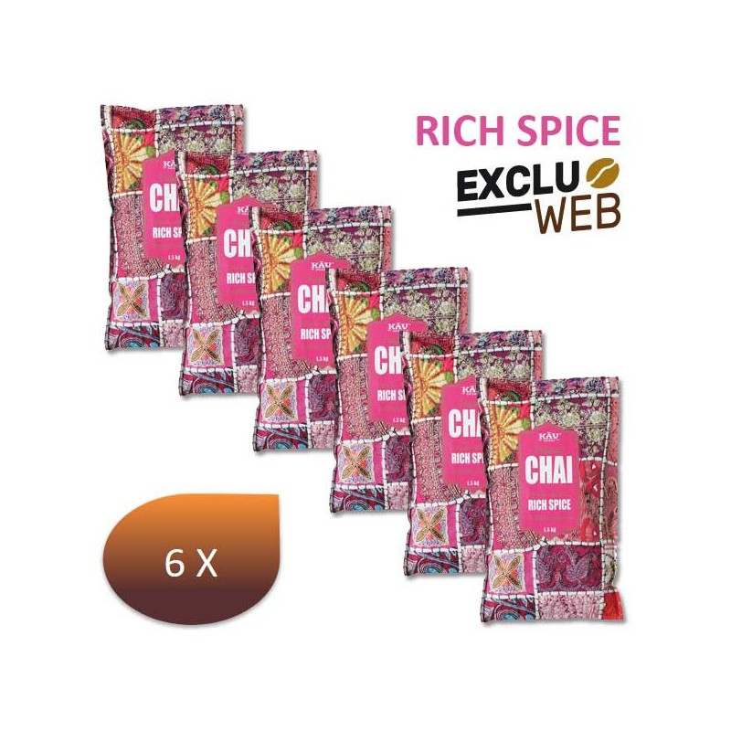 PACCHIO X 6 CHAï Latte Rich Spice 1,5 kg - Kav Orient