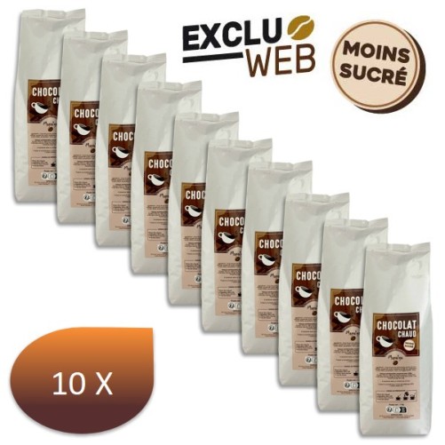 Pacchetto x 10 cioccolata calda istantanea meno dolce - 1 kg - mapalga
