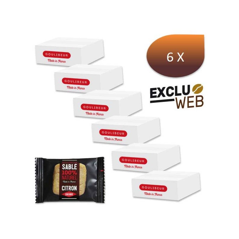 Pack 6 x 1 Kg sablés CITRON gingembre - GOULIBEUR
