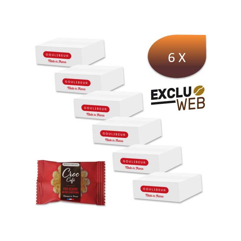 Pack 6 x 1 Kg Mini galette CROC CAFÉ tradition - GOULIBEUR