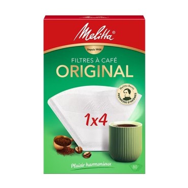 Filtres à café ORIGINAL 1X4  80 unités - MELITTA