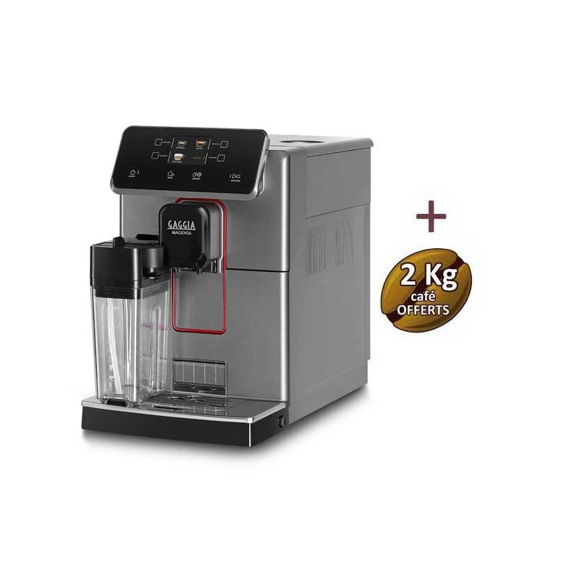 Machine à café automatique MAGENTA PRESTIGE GLAZED GREY GAGGIA EG6603/90 + 2 Kg de café OFFERTS