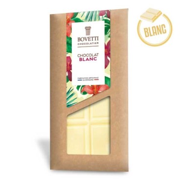 Tablette Chocolat BLANC 100g - BOVETTI