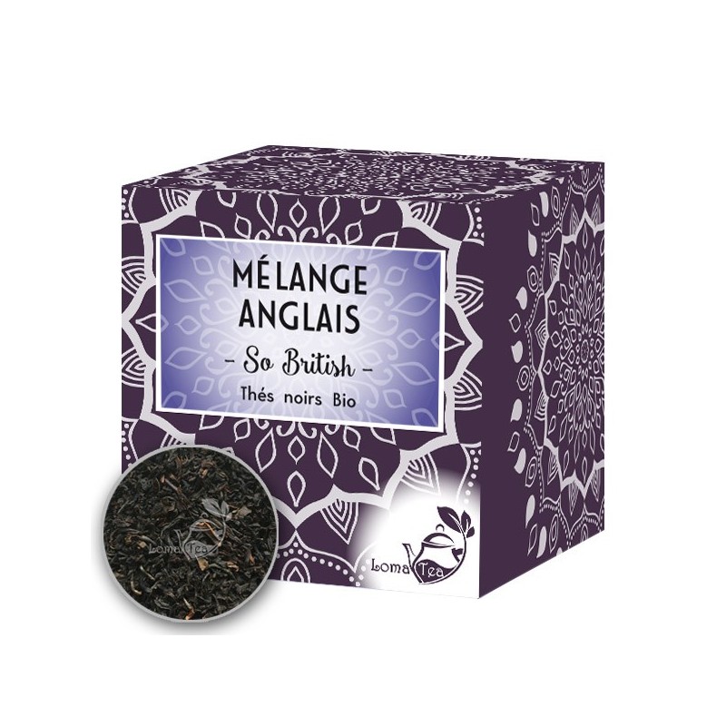 Thé noir MÉLANGE ANGLAIS x 20 infusettes pyramides - LOMATEA
