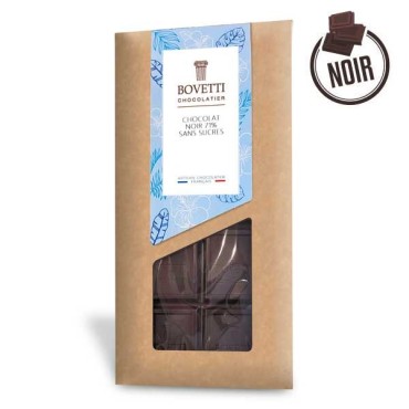 Tablette Chocolat Noir SANS SUCRES 100g - BOVETTI