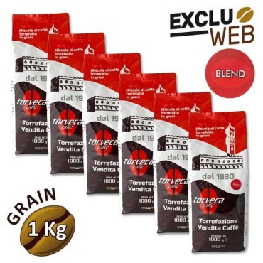 Pack x 6 Café grain Blend - 1 Kg - TORVECA