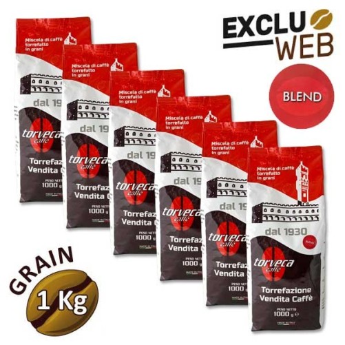 Pack x 6 Café grain Blend - 1 Kg - TORVECA