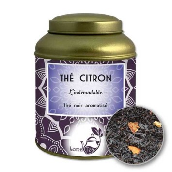 Thé noir au CITRON VRAC Boîte métal 100g - LOMATEA