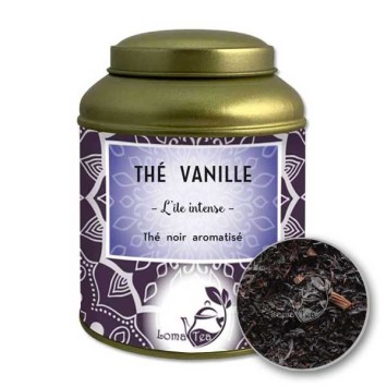Thé noir à la VANILLE VRAC Boîte métal 100g - LOMATEA