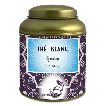 Thé Blanc Pai Mu Tan VRAC Boîte métal 70g - LOMATEA