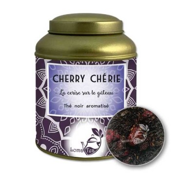 Thé noir CHERRY CHÉRIE VRAC Boîte métal 100g - LOMATEA