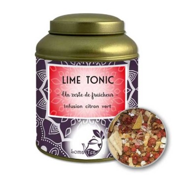 Infusion LIME TONIC VRAC Boîte métal 100g - LOMATEA