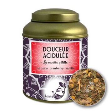 Infusion DOUCEUR ACIDULÉE VRAC Boîte métal 100g - LOMATEA