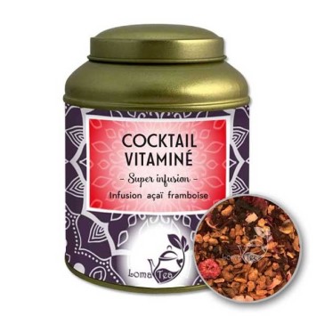 Infusion COCKTAIL VITAMINÉ VRAC Boîte métal 100g - LOMATEA