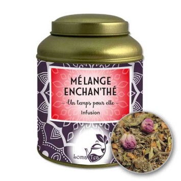 Infusion MÉLANGE ENCHAN'THÉ VRAC Boîte métal 100g - LOMATEA