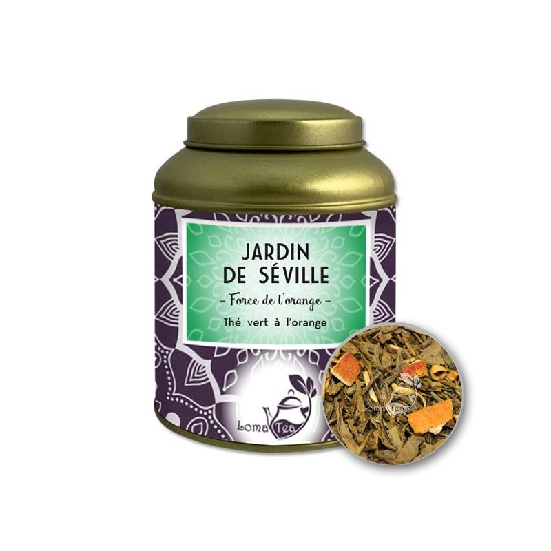 Thé vert  JARDIN DE SEVILLE VRAC 100g - LOMATEA