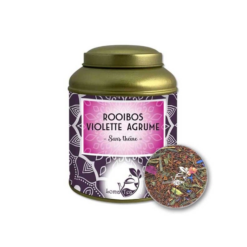 Rooibos VIOLETTE AGRUMES VRAC 100g - LOMATEA Rooibos VIOLETTE AGRUMES VRAC 100g - LOMATEA